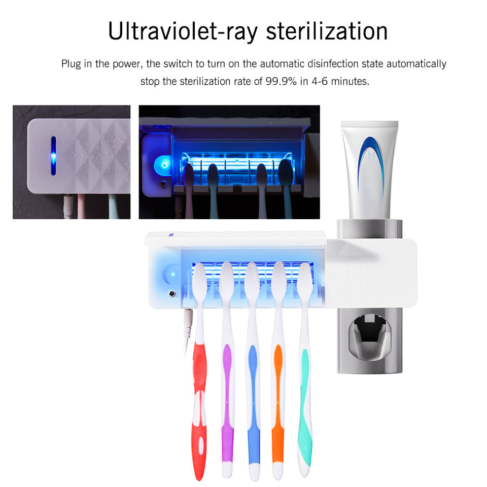 UV Toothbrush Sterilizer & Dispenser